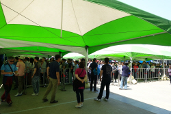 [2016부산모터쇼]개막일 사장단 총출동…"6만 관람객 인산인해"