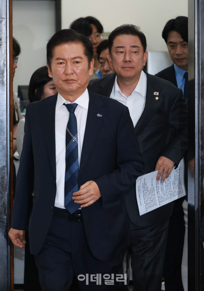 최고위 참석하는 정청래-김병기                                                                                                                                      ...