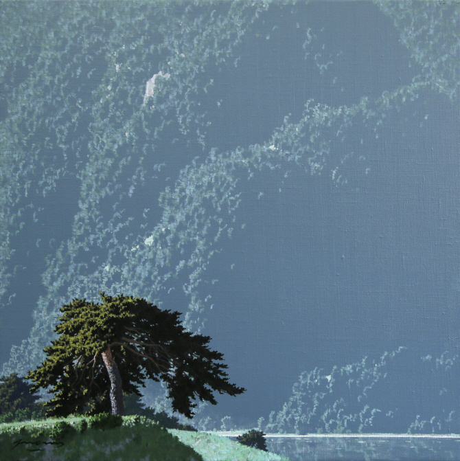 [e갤러리] 품고 싶다 `청명`…장이규 `소나무가 있는 풍경 5`
