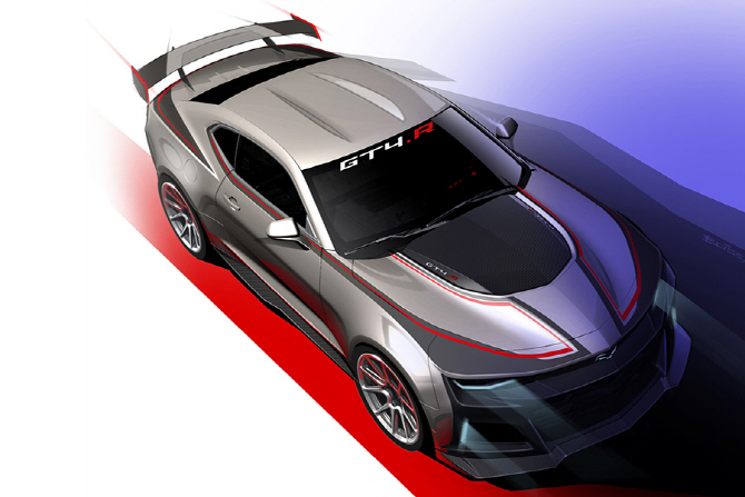 쉐보레, 엔트리 GT 레이스를 위한 `카마로 GT4.R.` 공개 예고