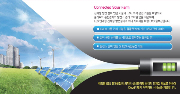 클라우드 기반 태양광 ESS 연계운용 솔루션 `Connected Solar Farm` 출시