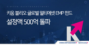키움운용, 불리오 글로벌 멀티에셋 EMP 펀드 설정액 500억 돌파