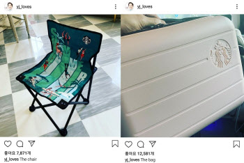 정용진, 스타벅스 서머 체어·레디백 인증…"34잔 드셨나요?"