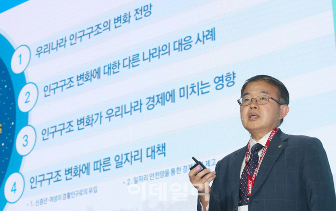 [포토]김용기 부위원장, '인구절벽 극복을 위한 생산인구 확대 해법'이란