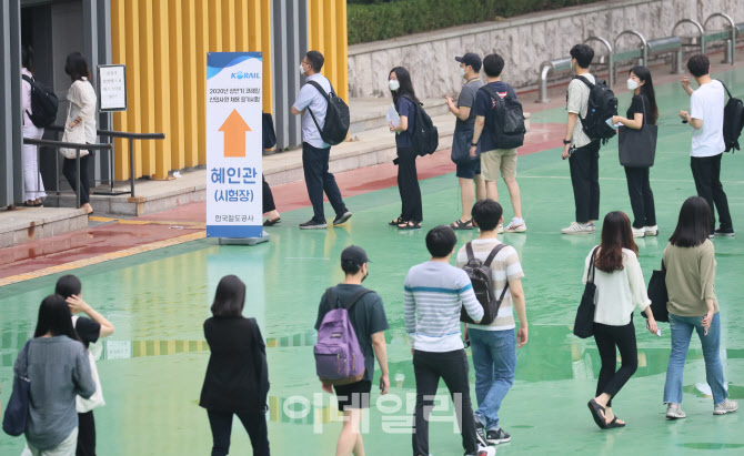 [포토]예정된 시기보다 3개월 늦게 치뤄지는 필기시험