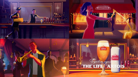 벨기에 맥주 스텔라 아르투아, 12편의 애니메이션 광고 선봬