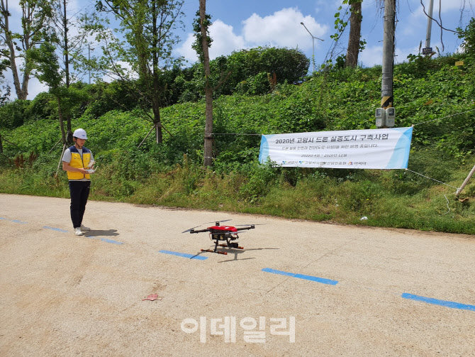 고양시, 드론실증도시 도약 첫 비행 성공