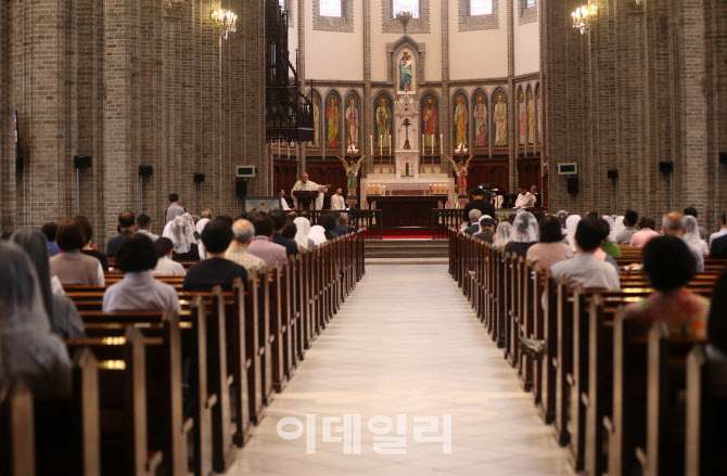 [포토] 평화를 위한 미사열린 명동성당