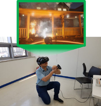 ⑪㈜인터랙트, 소방·안전 VR훈련시스템 개발