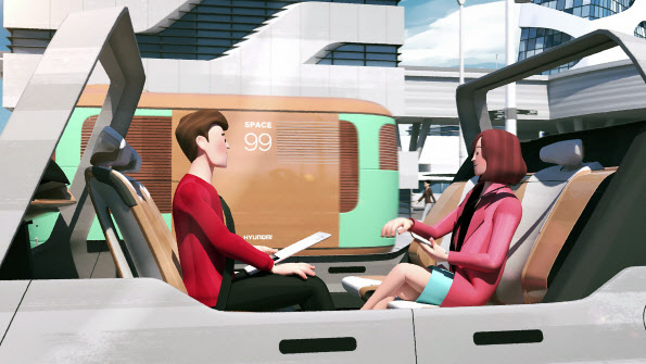 현대차, 미래 기술 애니메이션으로 만나본다…안전 에어백 `허그백` 공개