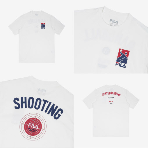 휠라, 올림픽 후원 종목 디자인한 ‘팀 휠라 티셔츠 에디션’ 출시