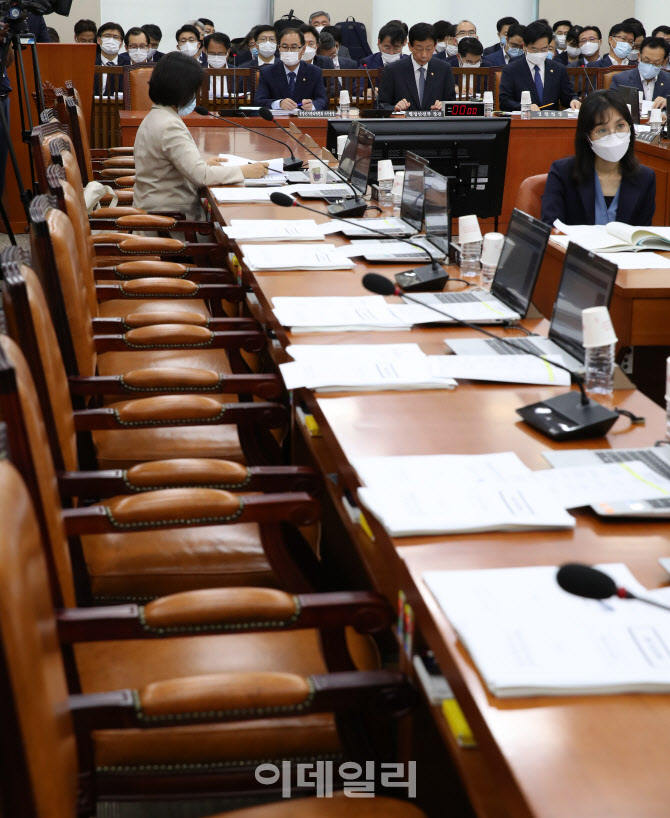 [포토]미래통합당 없는 행안위 전체회의