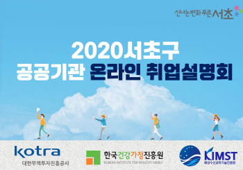 코트라, 서초구 공공기관들과 ‘온라인 취업설명회’