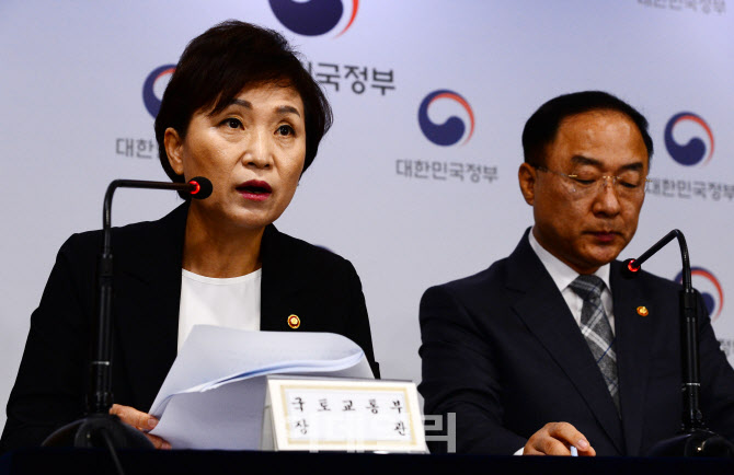[포토]수도권 주택공급 확대방안 발표하는 김현미 장관