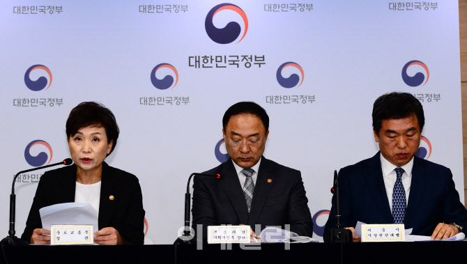 [포토]김현미 국토교통부 장관, 수도권 주택공급 확대방안 발표