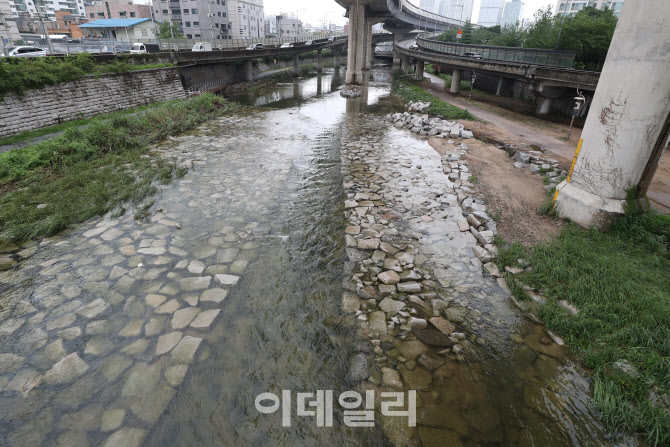 [포토]정릉천 산책로 출입통제