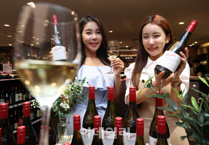 [포토]롯데백, 호주 국보 와인 '펜폴즈 빈 311 샤르도네' 단독 판매