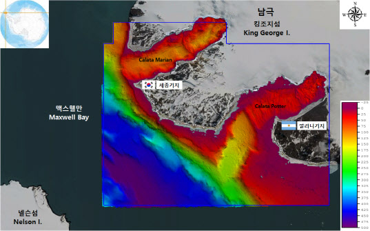 남극 세종기지 해역지형 지도 제작…"선박 안전 확보"