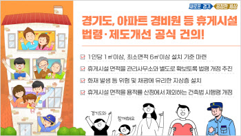 경기도, 아파트 경비원 휴게시설 확보 면적 개선 건의