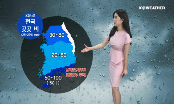 오늘(금) 남해안, 제주도 집중호우…폭염주의!