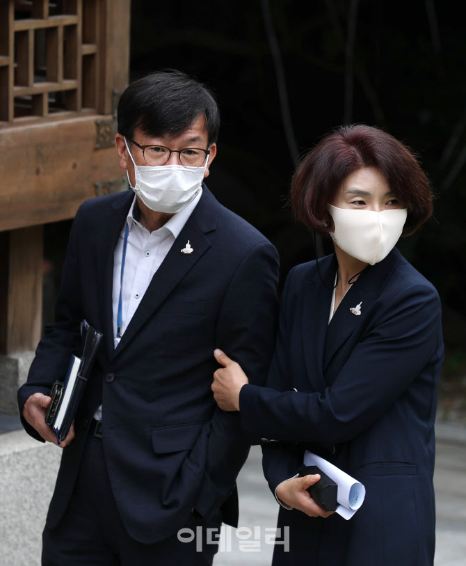 [포토]고위당정협의회 참석한 김상조 실장-한정애 의장