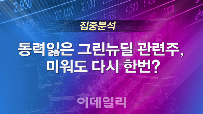 [이슈타임]'정책 모멘텀' 그린뉴딜 관련주, 미워도 다시한번?
