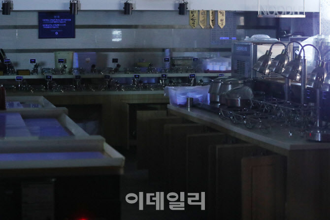 [포토]거리두기 완화에도 뷔페는 영업 제한