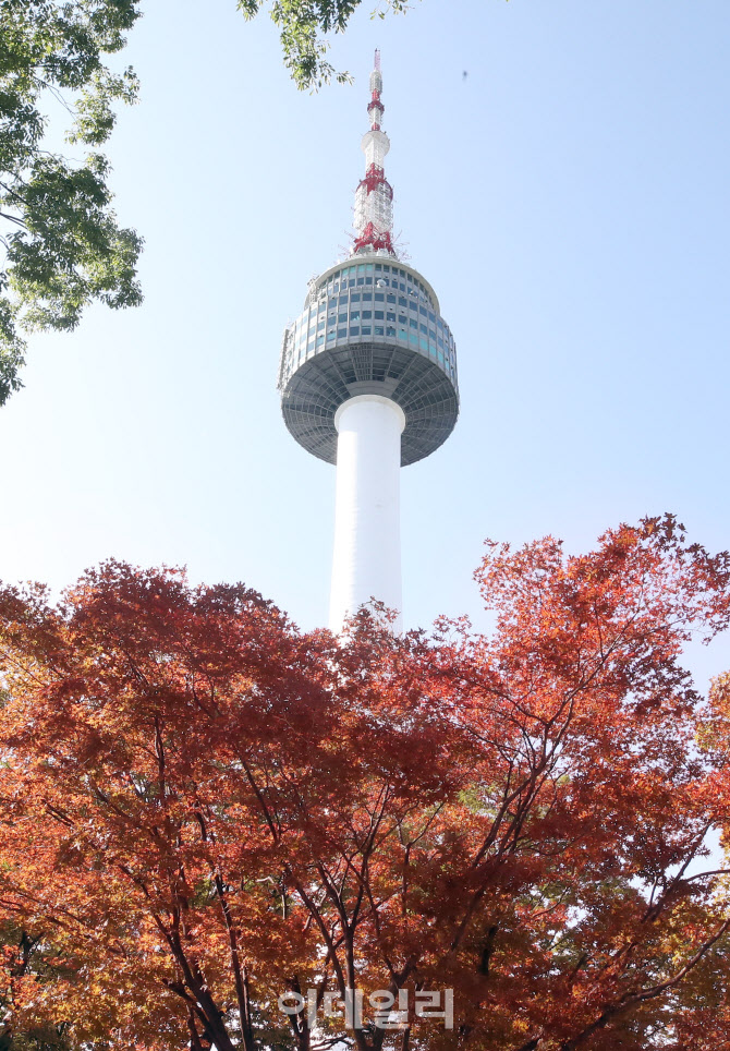 [포토]단풍 찾아온 남산