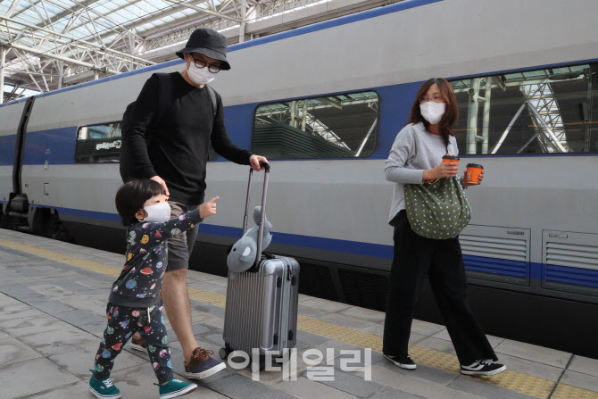[포토]추석 연휴 할아버지 뵈러 가요