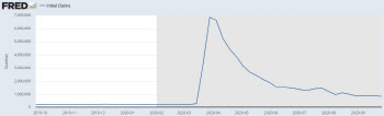 美 주간 실직자 여전히 80만명대…심각한 '코로나 실업'
