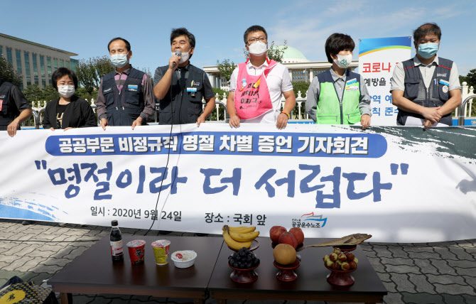 명절에 더 서러운 비정규직…상여금 차별에 연휴내 당직도