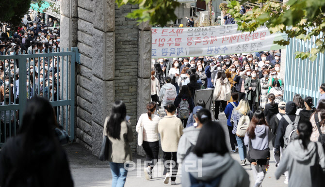 [포토]성신여대, 21학년도 수시 적성·논술고사 시작