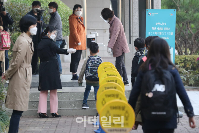 [포토]등교인원 3분의 2로 확대, 학교 가는 학생들