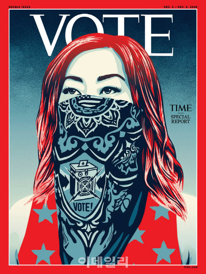 타임, 표지서 로고 'TIME' 대신 'VOTE'