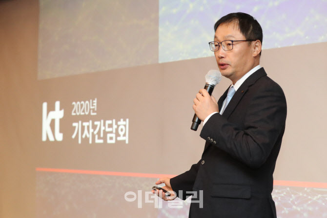 [포토]구현모 대표이사, KT 2020년 기자간담회