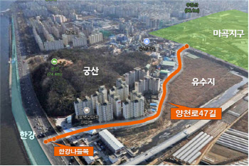 보행로 안 가고 한 번에…서울 마곡~한강 잇는 자전거길 개통