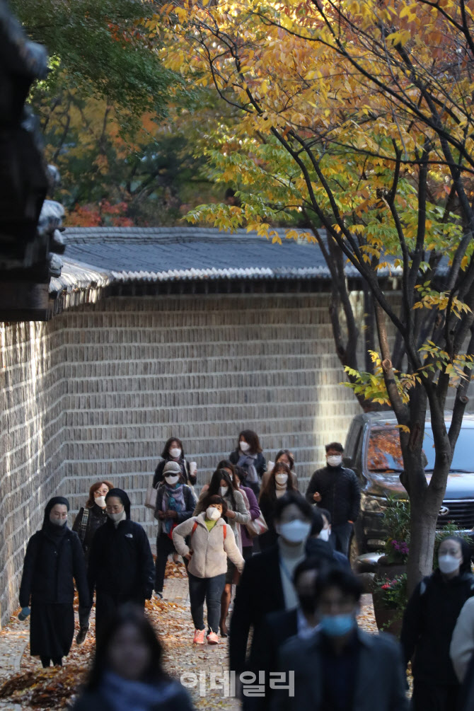 [포토]찬바람 부는 출근길