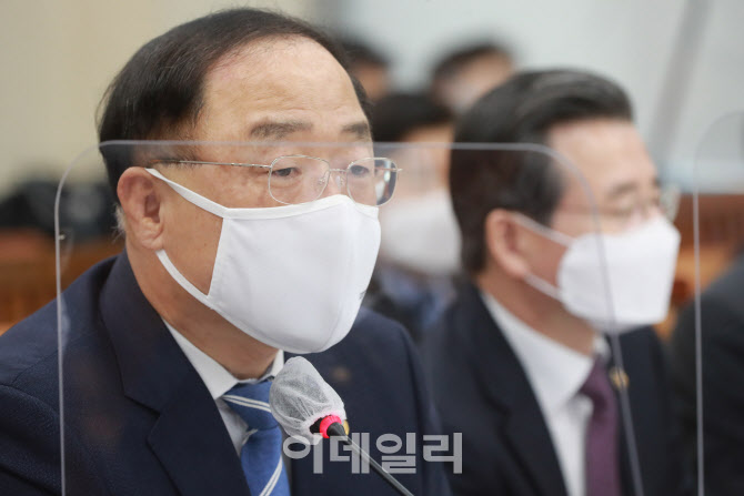 [포토]홍남기 '대주주 요건' 논란 사의 표명