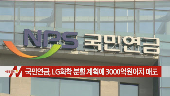  국민연금, LG화학 분할 계획에 3000억원어치 매도 外