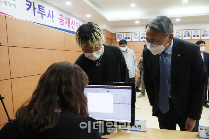 [포토]모종화 병무청장, 카투사 지원자 격려