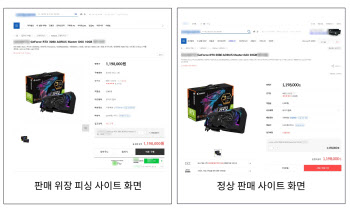 `품절 대란` 엔비디아 그래픽카드 사칭한 피싱사이트 `주의보`