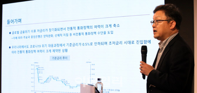 [포토]'제2회 이데일리 크레딧 세미나'에서 발표하는 장민 한국금융연구원 선임연구위원