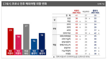 우리 국민 10명 중 7명 “1년 내 해외여행 못해”