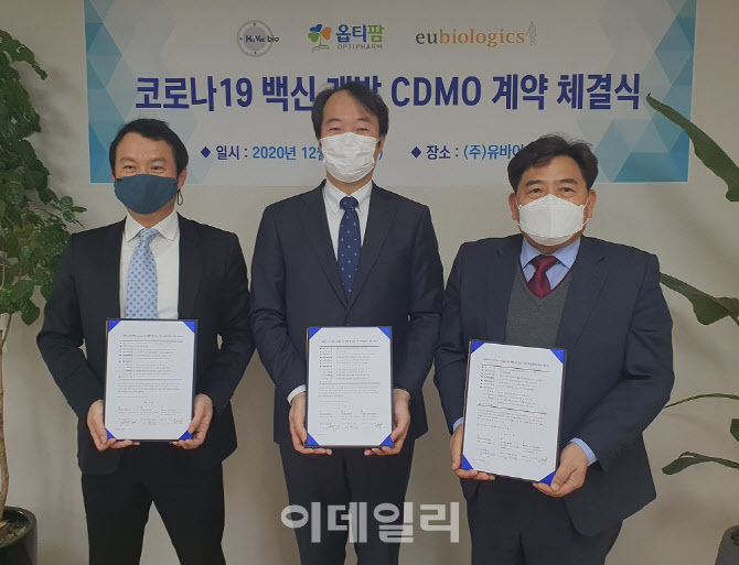 옵티팜 협의체, 유바이오로직스와 코로나19 백신 CDMO 계약…비임상 효력 검증