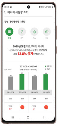 우리집 에너지사용량, 모바일앱으로 확인하세요