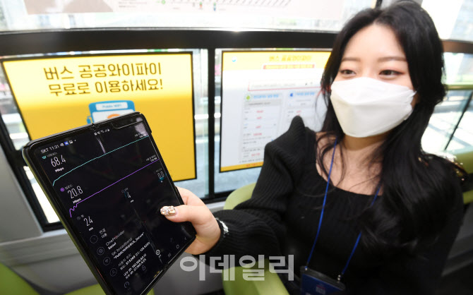 [포토]버스의 와이파이 속도는 얼마나 될까?