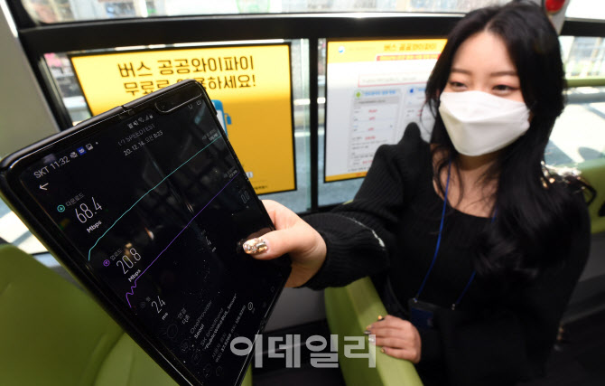 [포토]버스 내에서 더 빨라진 와이파이 속도
