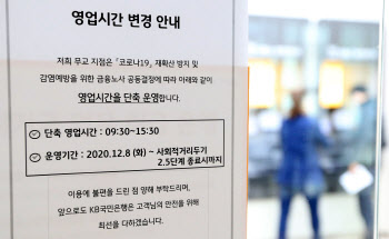 은행 영업시간 단축, 밀집이냐 분산이냐