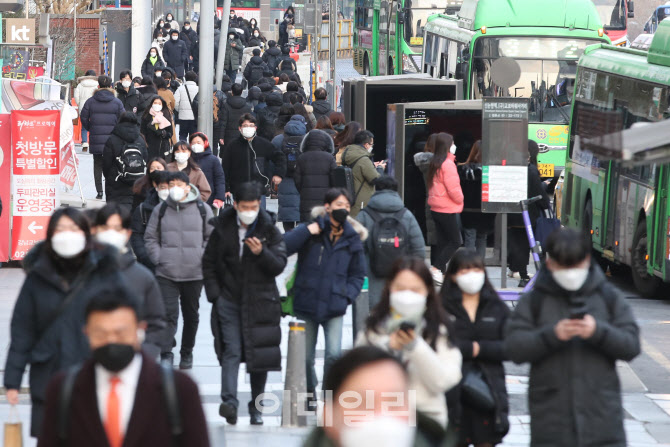 [포토]2021년 첫 출근하는 시민들