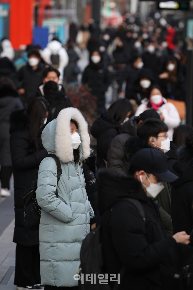 [포토]영하권 날씨에도 힘찬 새해 첫 출근